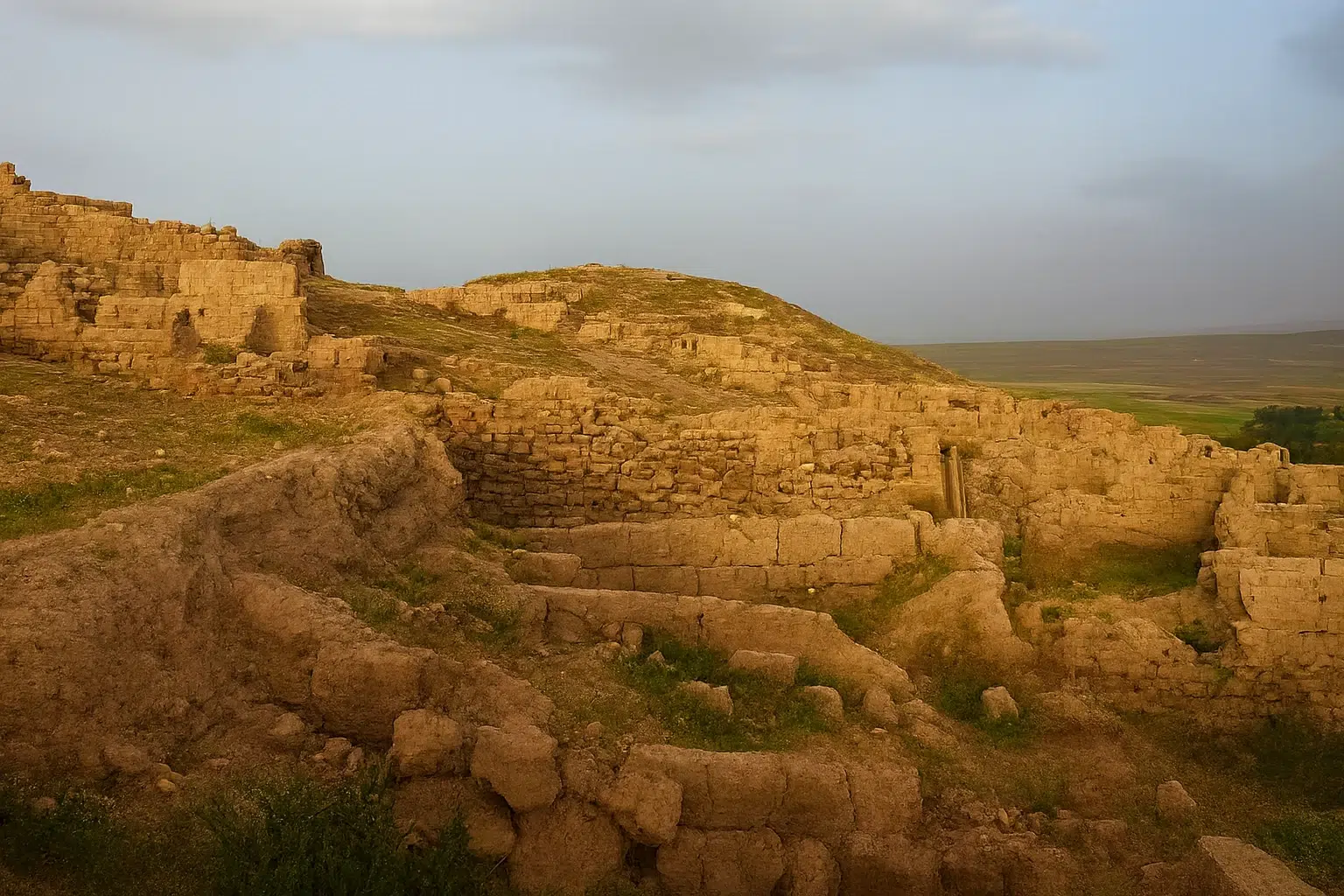 تصویر تپه باستانی آناهیتا در سرعین اردبیل به‌عنوان جاذبه تاریخی