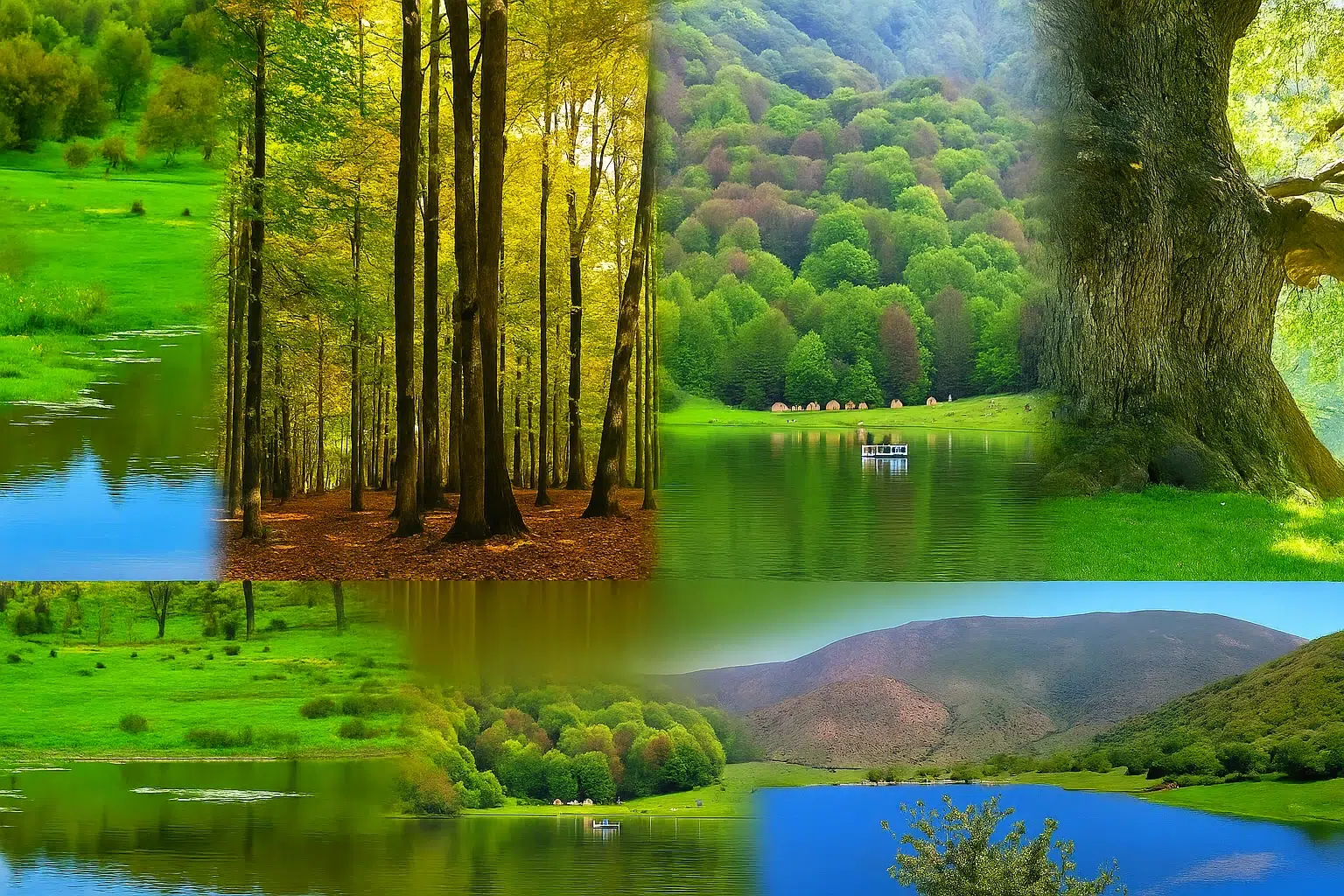 مناظر طبیعی و کوهستانی به‌عنوان مهم‌ترین جاهای دیدنی روستای داماش رودبار.