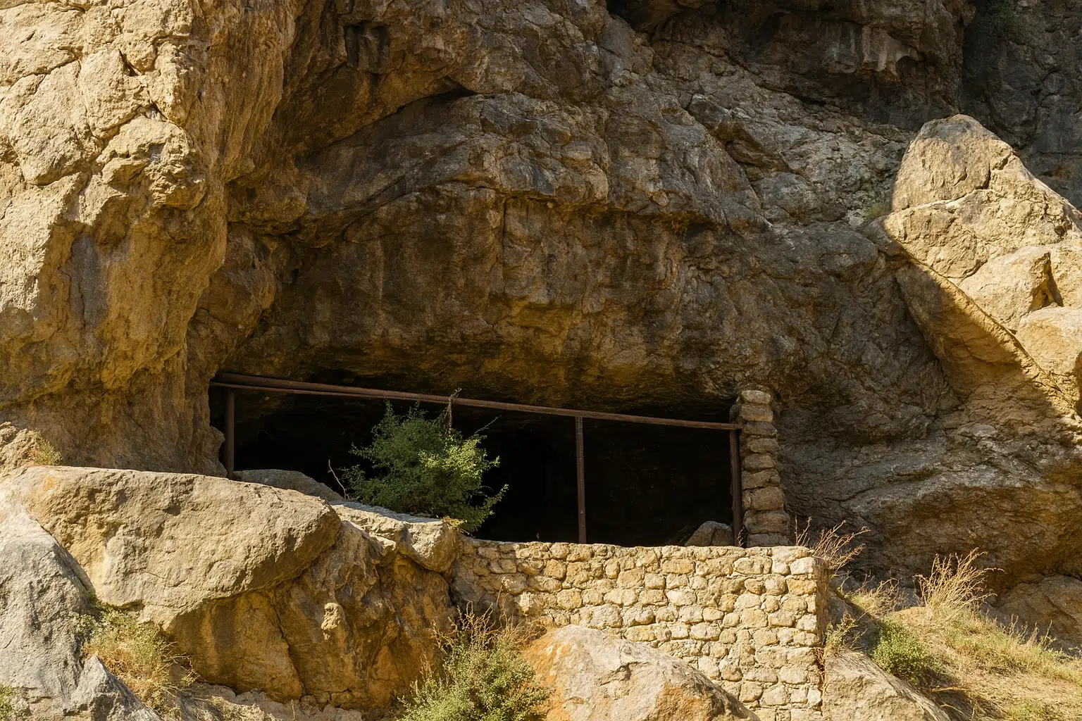 ورودی غار هملون در دل کوه‌های تهران