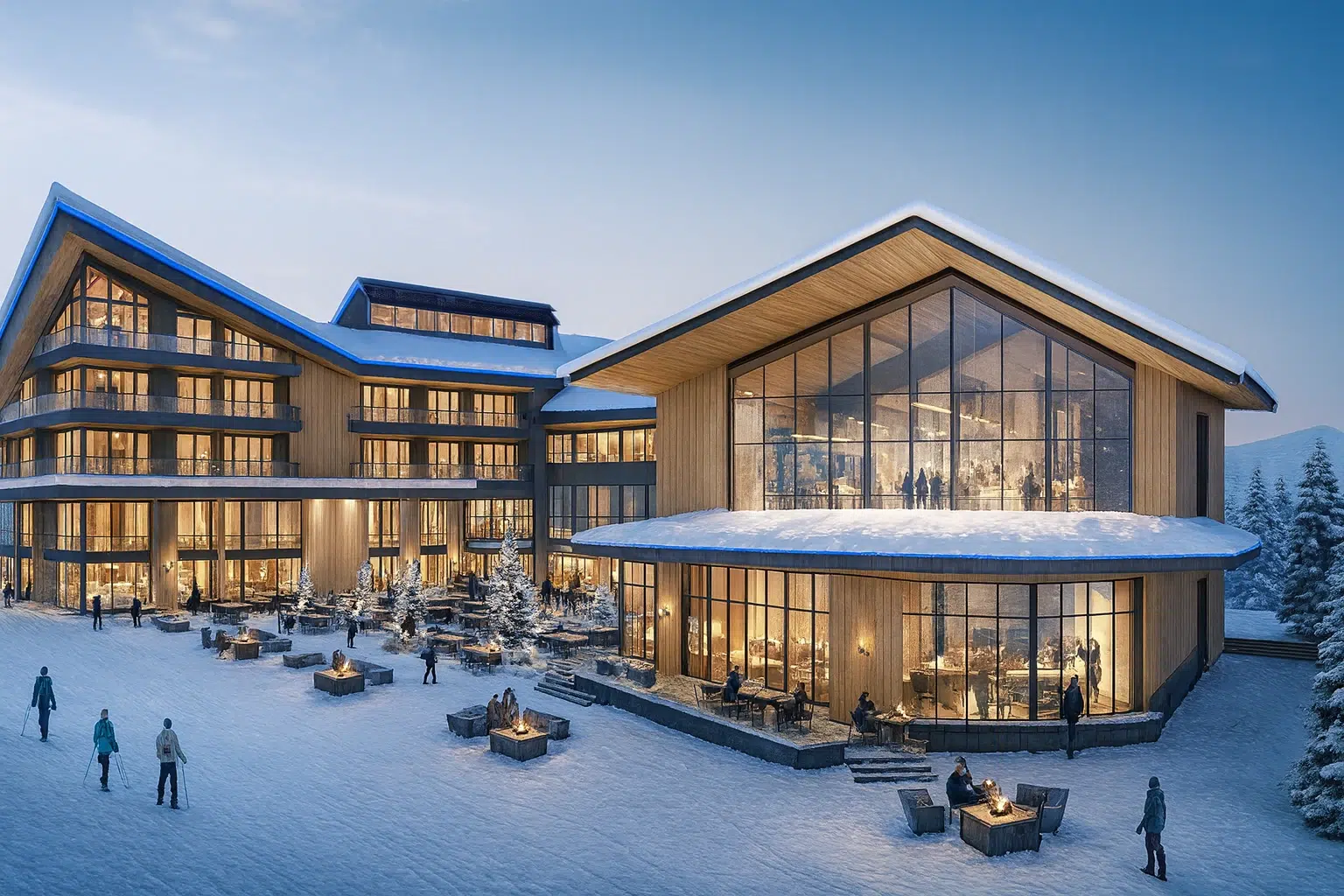 پیست‌های اسکی ترکیه ارجیس با منظره کوهستان قیصریه