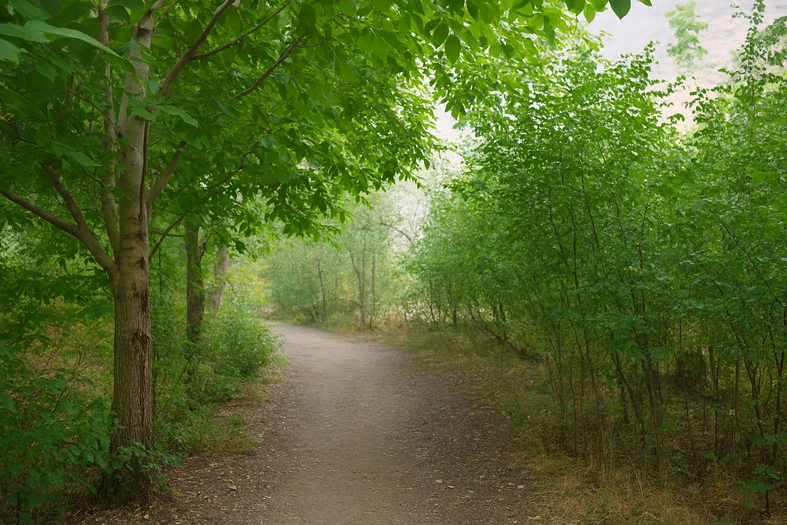 مسیر پیاده‌روی جنگلی در دره هملون تهران