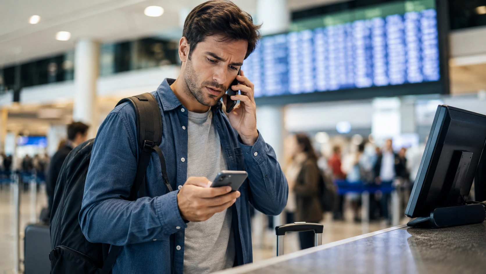 اگر از پرواز جا بمانیم چه کنیم؟ 7 اگر از پرواز جا بمانیم چه کنیم؛ تماس مسافر با ایرلاین و پشتیبانی بعد از جاماندن از پرواز